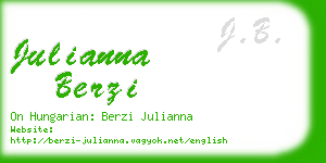 julianna berzi business card